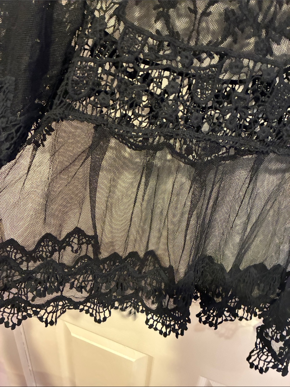 Rebellion Again Sheer Black Lace Top - Picture 8 of 8
